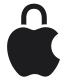 Apple logo met een slotje als signaal naar privacy